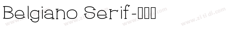Belgiano Serif字体转换
